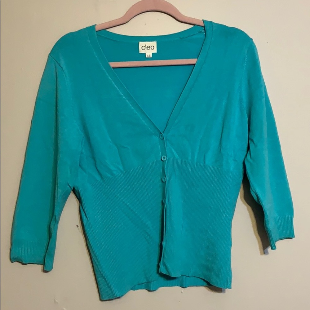 Light blue cardigan
